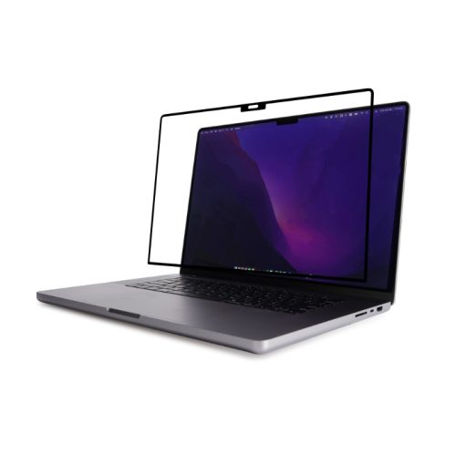 Moshi iVisor AG – matt képernyővédő fólia MacBook Pro 16"-hoz (M1, 2021) (fekete/tiszta/matt)