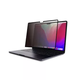   Moshi Umbra – Adatvédelmi képernyővédő fólia MacBook Air 13,6" M2 (2022) számítógéphez (fekete keret)