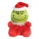 Grinch - Plüssjáték / ölelnivaló ülő Grinch Mikulás jelmezben 13 cm a Palm Pals kollekcióból Környezetbarát
