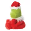 Grinch - Plüssjáték / ölelnivaló ülő Grinch Mikulás jelmezben 13 cm a Palm Pals kollekcióból Környezetbarát