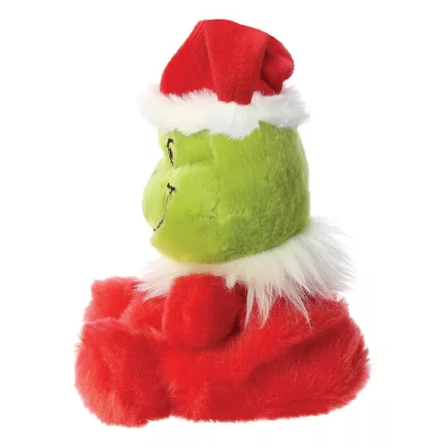 Grinch - Plüssjáték / ölelnivaló ülő Grinch Mikulás jelmezben 13 cm a Palm Pals kollekcióból Környezetbarát