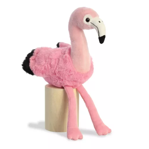Eco Nation – Plüssjáték / Ölelnivaló Ülő Flamingó 27 cm Környezetbarát