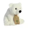 Eco Nation – Plüssjáték / Ölelnivalóan ülő jegesmedve 19 cm Környezetbarát