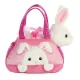 Fancy Pals – PeekaBoo nyuszi plüssjáték rózsaszín zacskóban 20 cm környezetbarát