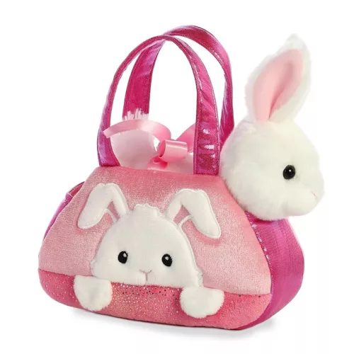 Fancy Pals – PeekaBoo nyuszi plüssjáték rózsaszín zacskóban 20 cm környezetbarát