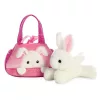 Fancy Pals – PeekaBoo nyuszi plüssjáték rózsaszín zacskóban 20 cm környezetbarát