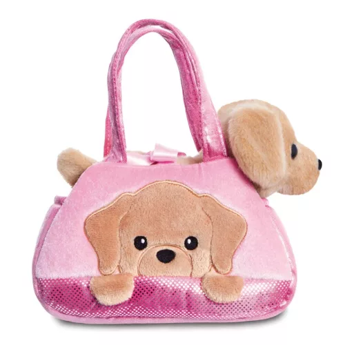 Fancy Pals – PeekaBoo Labrador plüssjáték rózsaszín zacskóban 20 cm Környezetbarát