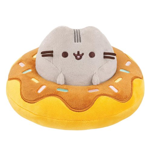 Pusheen - Pusheen plüss csokoládés fánkban 13 cm