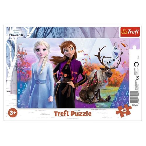 Trefl - Puzzle Frozen Magic World of Anna és Elsa 15 db.