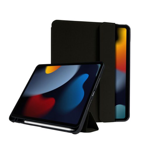 Crong FlexFolio - tok iPad 10.2 "(2021-2019) ceruza tartóval (fekete)