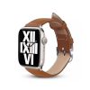 Crong Noble Band – Valódi bőr szíj Apple Watch 38/40/41mm-hez (Mokka)