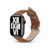 Crong Noble Band – Valódi bőr szíj Apple Watch 38/40/41mm-hez (Mokka)