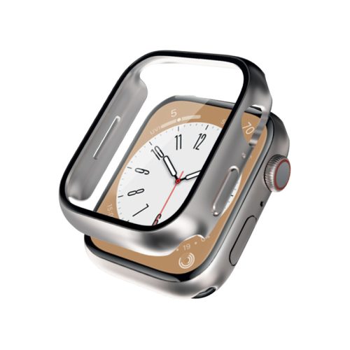 Crong Hybrid Watch Case - okosóra tok és kijelzővédő Apple Watch 40mm (Starlight)