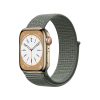 Crong Nylon Loop okosóraszíj Apple Watch 42/44/45/49 mm (Military Green)