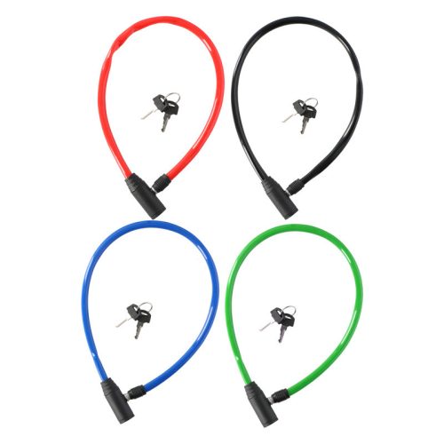 Dunlop - Kábel, lopásgátló kerékpárzár (zöld)