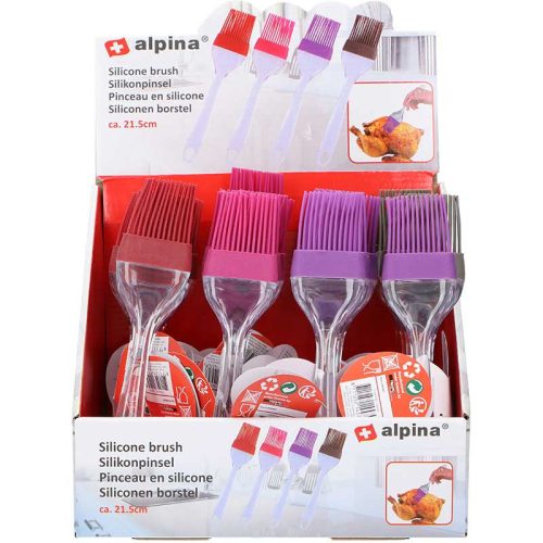 Alpina - szilikon ecset edények pácolásához 21 cm (rózsaszín)