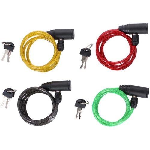 Dunlop - Kulcsos spirál biciklizár (sárga)