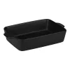 Alpina - Kerámia téglalap alakú sütőtál 28x18x6 cm (fekete)