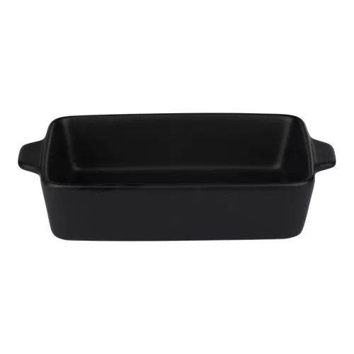 Alpina - Kerámia téglalap alakú sütőtál 28x18x6 cm (fekete)
