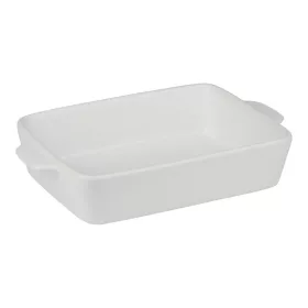   Alpina - Kerámia téglalap alakú sütőtál 28x18x6 cm (fehér)