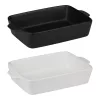 Alpina - Kerámia téglalap alakú sütőtál 28x18x6 cm (fehér)