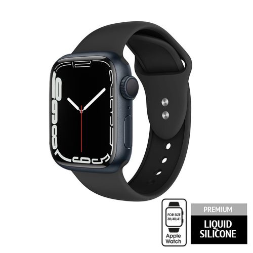 Crong Liquid szíj Apple Watch 38/40 / 41mm (fekete)