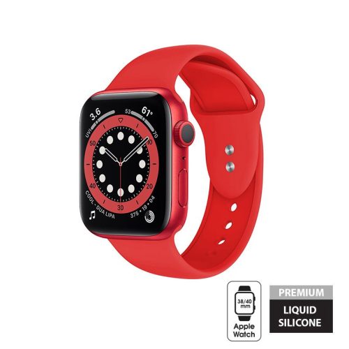 Crong Liquid szíj Apple Watch 38/40/41mm (piros)