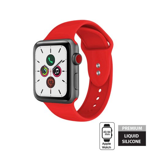 Crong Liquid szíj Apple Watch 42/44 / 45mm (piros)