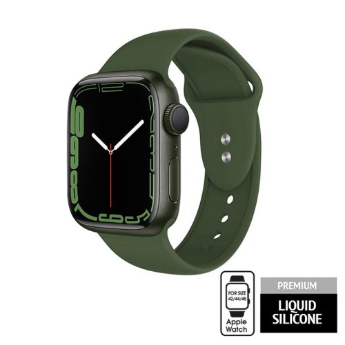 Crong Liquid szíj Apple Watch 42/44 / 45mm (zöld)