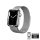 Crong Milano acél szíj Apple Watch  42/44 / 45mm (ezüst)