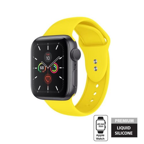 Crong Liquid szíj Apple Watch 42/44 / 45mm (sárga)