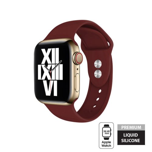 Crong Liquid szíj Apple Watch 38/40/41mm (Burgundy)