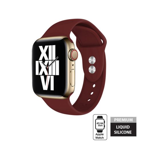 Crong Liquid szíj Apple Watch 42/44 / 45mm (Burgundy)