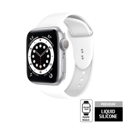 Crong Liquid szíj Apple Watch 42/44 / 45mm (fehér)