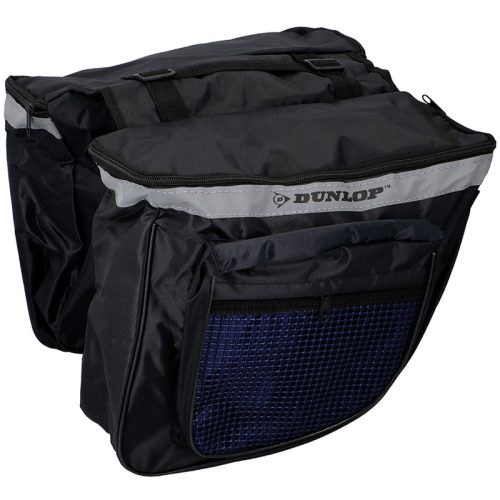 Dunlop - Kerékpár táska / táska csomagtartóhoz nagy 26l (fekete és kék)