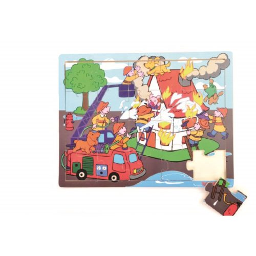 Top Bright - Fa puzzle Tűzoltók (20 db.)