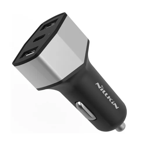 Nillkin Celerity autós töltő - 2x USB-A + 1x USB-C, 32W ezüst
