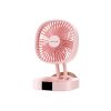 Vezeték nélküli asztali ventilátor, Wekome, WT-F23, 3 sebesség, rózsaszín