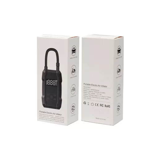 WEKOME Pi801 - Hordozható elektromos autópumpa + Power Bank 2000 mAh (Fekete)