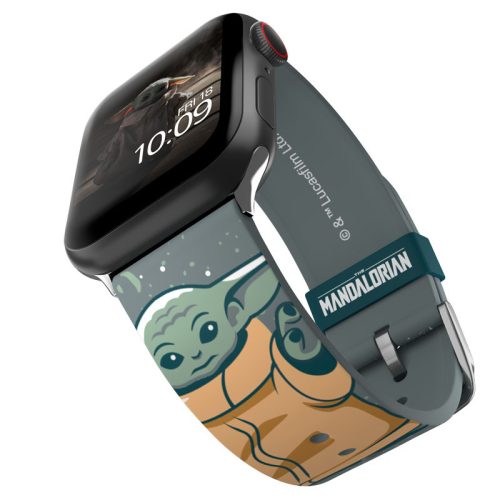 Star Wars - okosóraszíj Apple Watch 38/40/41/42/44/45/49 mm (The Mandalorian The Child)