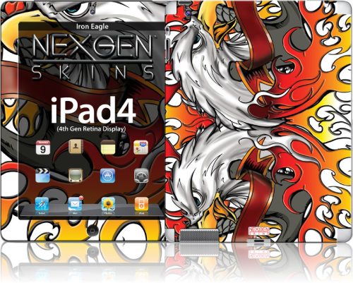 Nexgen Skins 3D hatással iPad 2/3/4 (Iron Eagle 3D) készülékhez