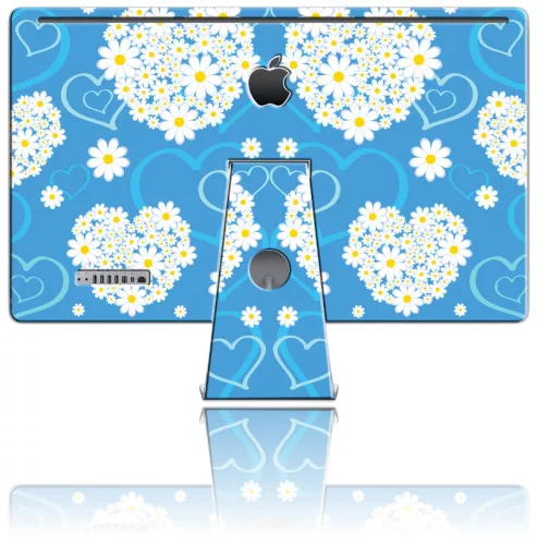 Nexgen Skins 3D hatással iMac 27"-hez (Hearts and Daisies 3D)