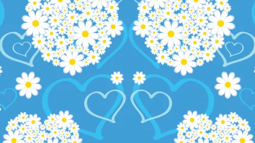 Nexgen Skins 3D hatással iMac 27"-hez (Hearts and Daisies 3D)