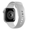 PURO ICON - Elastic okosóraszíj Apple Watch 38/40/41 mm (S/M & M/L) fehér