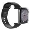 PURO ICON - Elastic okosóraszíj Apple Watch 42/44/45/49 mm (S/M & M/L) fekete