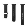 PURO ICON - Elastic okosóraszíj Apple Watch 42/44/45/49 mm (S/M & M/L) fekete