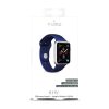 PURO ICON – elasztikus sportszíj Apple Watchhoz, 42/44/45 mm (S/M & M/L) (tengerkék)