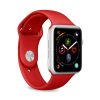 PURO ICON – Rugalmas sportszíj Apple Watchhoz, 42/44/45 mm (S/M & M/L) (piros)