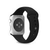 PURO ICON – elasztikus sportszíj Apple Watchhoz 38/40/41 mm (S/M & M/L) (fekete)