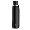 PURO Smart Bottle – 500 ml-es INOX termopalack intelligens LED kupakkal (fekete)